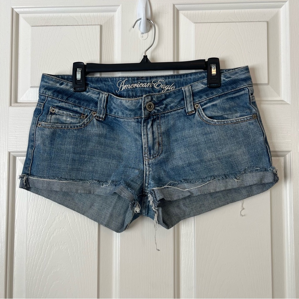 American Eagle Outfitters Light Blue Denim Jean Shorts